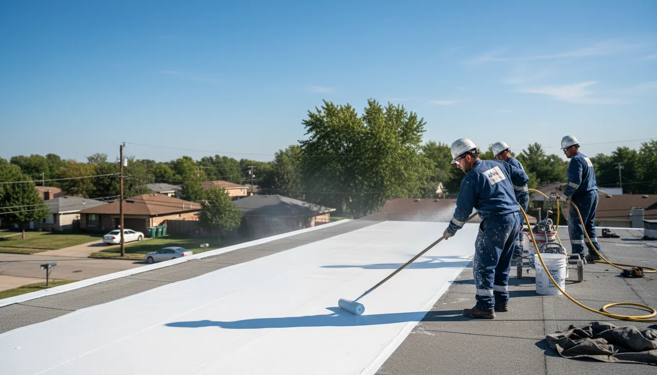 Commercial roof coating in Davenport, IA near me